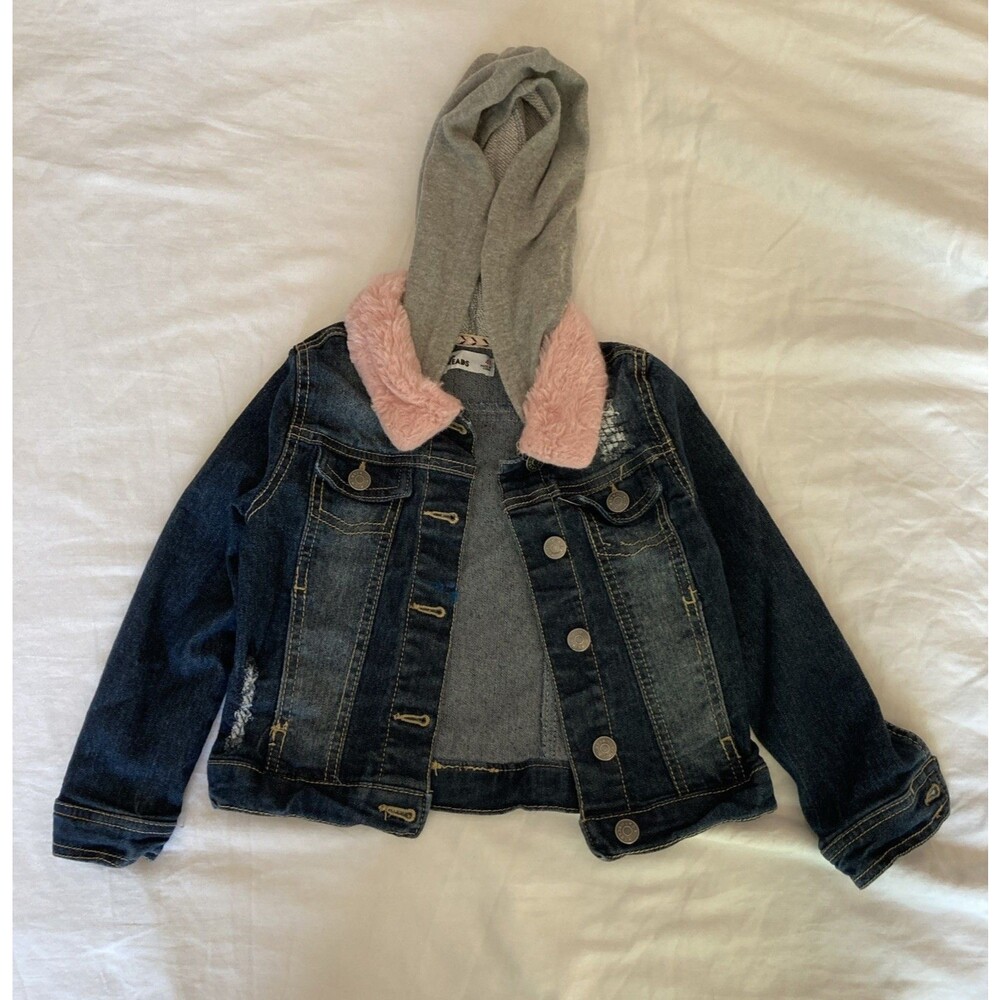 4T Epic Threads baby girl clothes - 1 piece jacket | hooded jean jacket theme